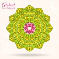 Nice floral greeting card with leaves N9