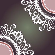 Colored Floral Layout