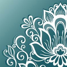 Colored Floral Layout N5