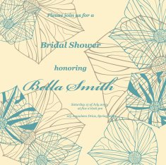 Wedding or invitation card abstract vector flower pattern background N7