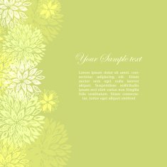 border made of flowers vector illustration
