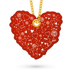 Heart of balloons and flowers N2