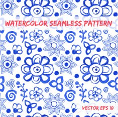 Watercolor seamless pattern N56
