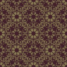 gold berry and flower silhouette