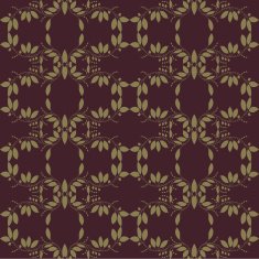 gold berry and flower silhouette N2