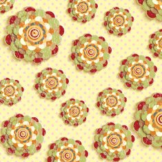abstract flowers 3d backgrounds traced from original artwork acrylic paint N11