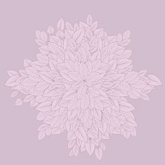 Floral composirion with leaves