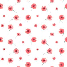 Seamless floral pattern with poppy N4