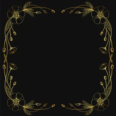framing of golden poppies