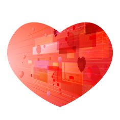 Abstract Heart background N8