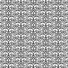Black and white pattern with curves