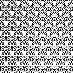 Black and white hand-drawn pattern