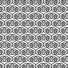 Black and white pattern with round forms