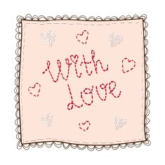 Handkerchief with embroidery