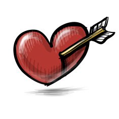 Red Heart With Arrow N6