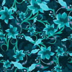 Vintage Floral Seamless Background N15