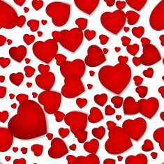 seamless pattern from hearts by a holiday