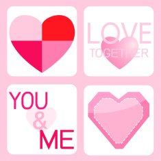 valentines day and heart pattern