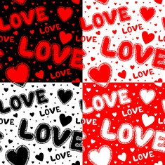 Set of four seamless patterns N6