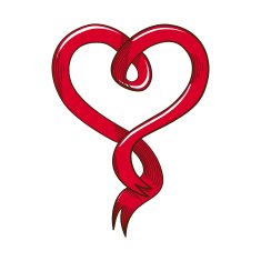 heart ribbon N5