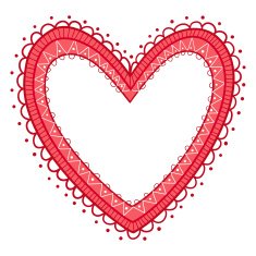 Lace heart frame N2