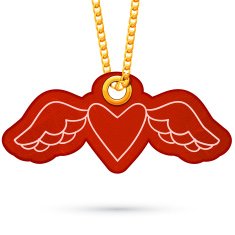 Heart with wings N4