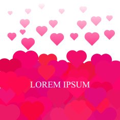 Abstract Colorful Valentine Background Vector N2
