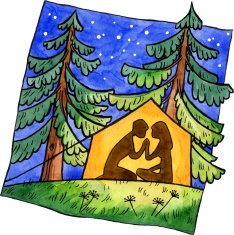 Couple in the tent