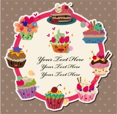 cartoon cake card N7