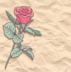 Floral card with roses N3
