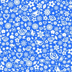 Seamless pattern of flowers N24