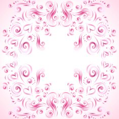 Seamless vintage background with hearts N4
