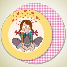 pretty young girl in love N15