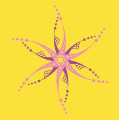 Cute ornamental flower N10