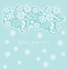 ornamental christmas background snowfall N3