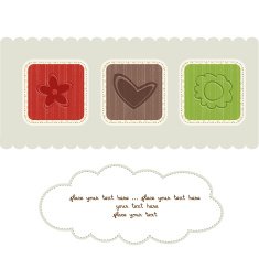 delicate floral greeting card