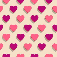 Seamless background Heart holiday of love