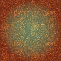 Romantic seamless pattern with hearts N112
