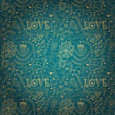 Romantic seamless pattern with hearts N114