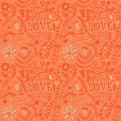 Romantic seamless pattern with hearts N123
