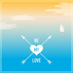 Valentine's Day vector poster N11