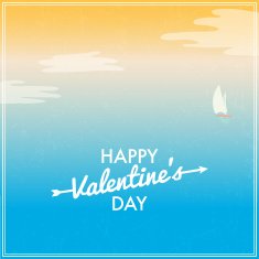 Valentine's Day vector poster N13