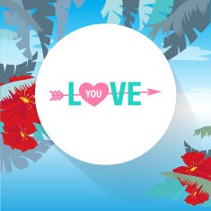 Valentine's Day vector poster N26