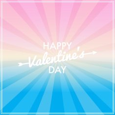 Valentine's Day vector poster N38