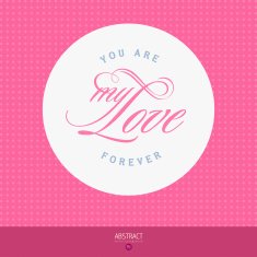 Valentine's Day vector poster N42