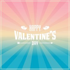 Valentine's Day vector poster N80