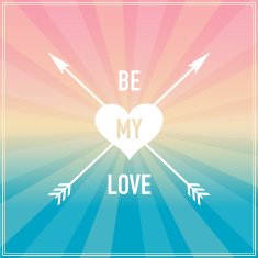 Valentine's Day vector poster N82
