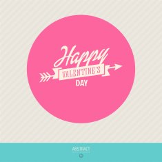 Valentine's Day vector poster N86