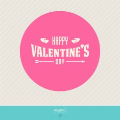 Valentine's Day vector poster N87