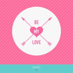 Valentine's Day vector poster N97